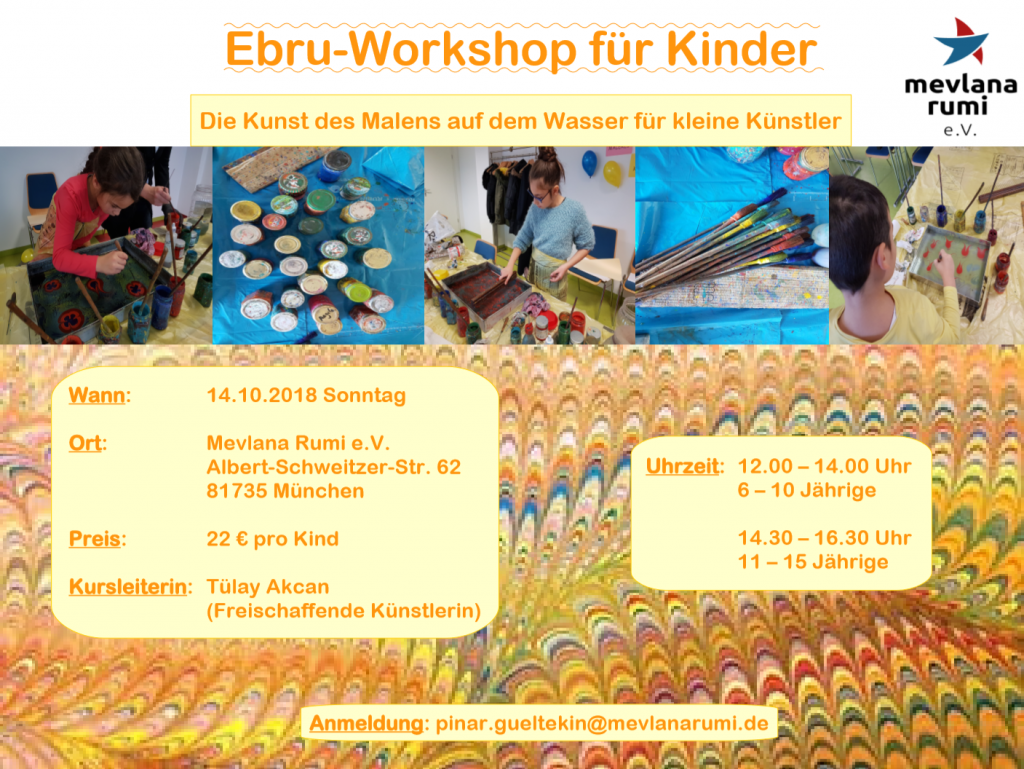 Ebru-Workshop für Kinder